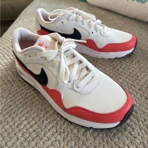 Nike White Black Coral Low-Top Sneakers